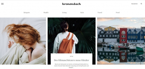 Funke lanciert neue Multichannel-Marke für nachhaltigen Lifestyle - Nach der Website kronendach.com folgt im September 2022 das erste Print-Magazin